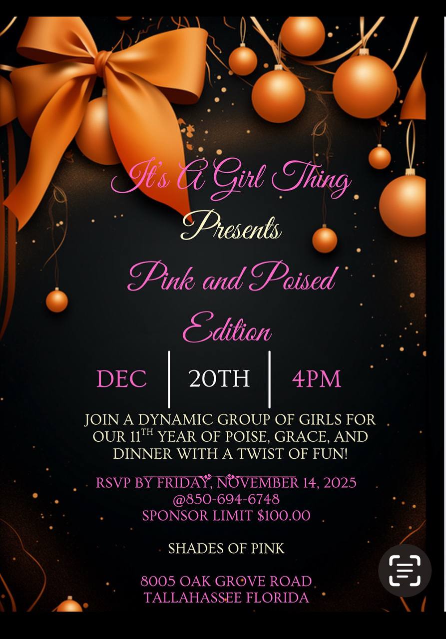 It's A Girl Thing - Pink and Poised Edition event flyer
