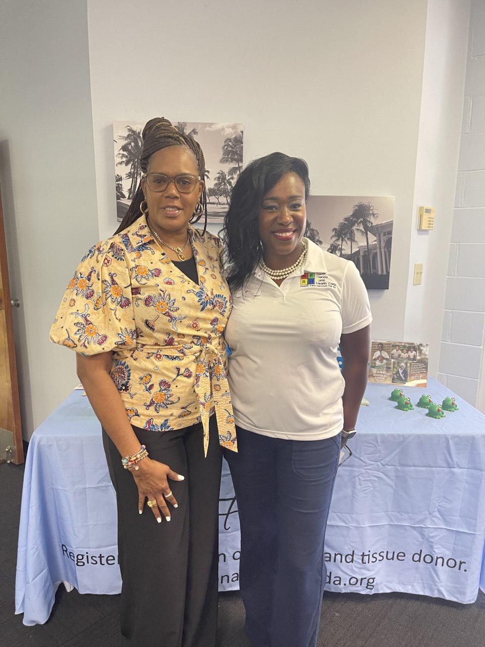 Sophia Graendison with community leaders at health awareness event